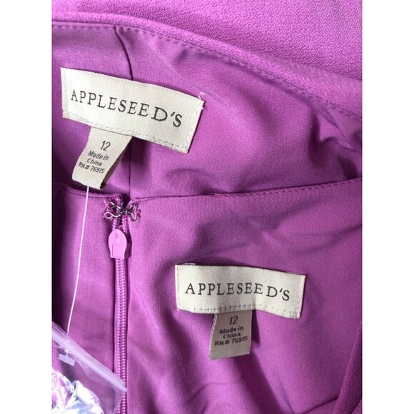 Appleseeds Womens Sleeveless Dress Size 12 Long Sleeve Jacket Lined 2 pc Set - Picture 6 of 8